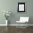 thumbnail image 3 of Trademark Fine Art "Flower Design 5" Canvas Art by KCDoodleArt Black Matte, Silver Frame, 3 of 4