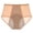 Beige, variant on Women's Smoothing Comfort Brief Panties with Rear Lift Women's High Waisted Shaping Briefs with Geometric Texture and Tummy Control Support Blue XS
