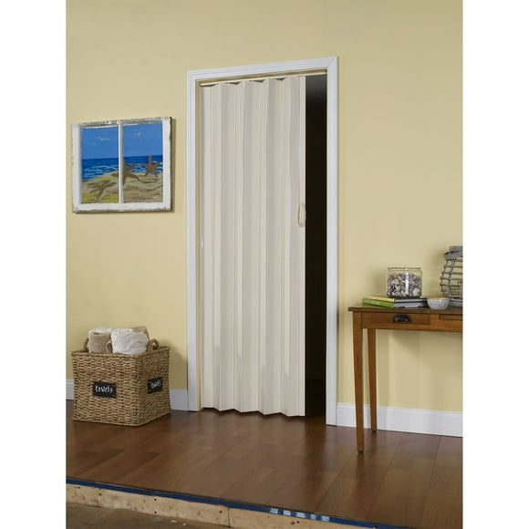 LTL Home Products SI3680CW Sienna Interior Accordion Folding Door, 36" x 80", Cottage White