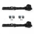 thumbnail image 1 of Standard 2 Point Black Retractable Bucket Seat Belt Kit with Bracketry for Chevy Chevelle 1964-1967 - 2 Belts, 1 of 1