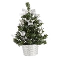 thumbnail image 4 of Árbol de Navidad con Adornos de Decoración para el Hogar de Escritorio Sunnimix Plata, 4 of 8