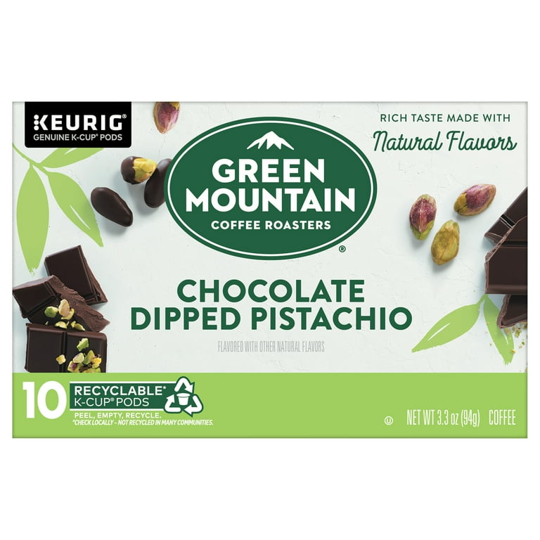 Green Mountain Coffee, Chocolate Dipped Pistachio Flavor, K-Cup