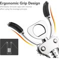 thumbnail image 4 of WOTOR Corkscrew Wine Opener, Zinc Alloy Wine Bottle Opener, Manual Multifunctional Wing Corkscrew for Waiters, Heavy Duty Wine Cork Remover, Silver, 4 of 7