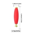 thumbnail image 4 of 3pcs EVA Oval/Round Shape Strike Indicators Fishing Bobber Spring Buckle Float, 4 of 6