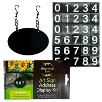 Briarwood Lane Metal Art Sign Hanging Address Marker