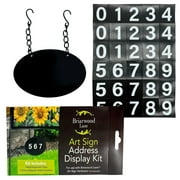 Briarwood Lane Metal Art Sign Hanging Address Marker