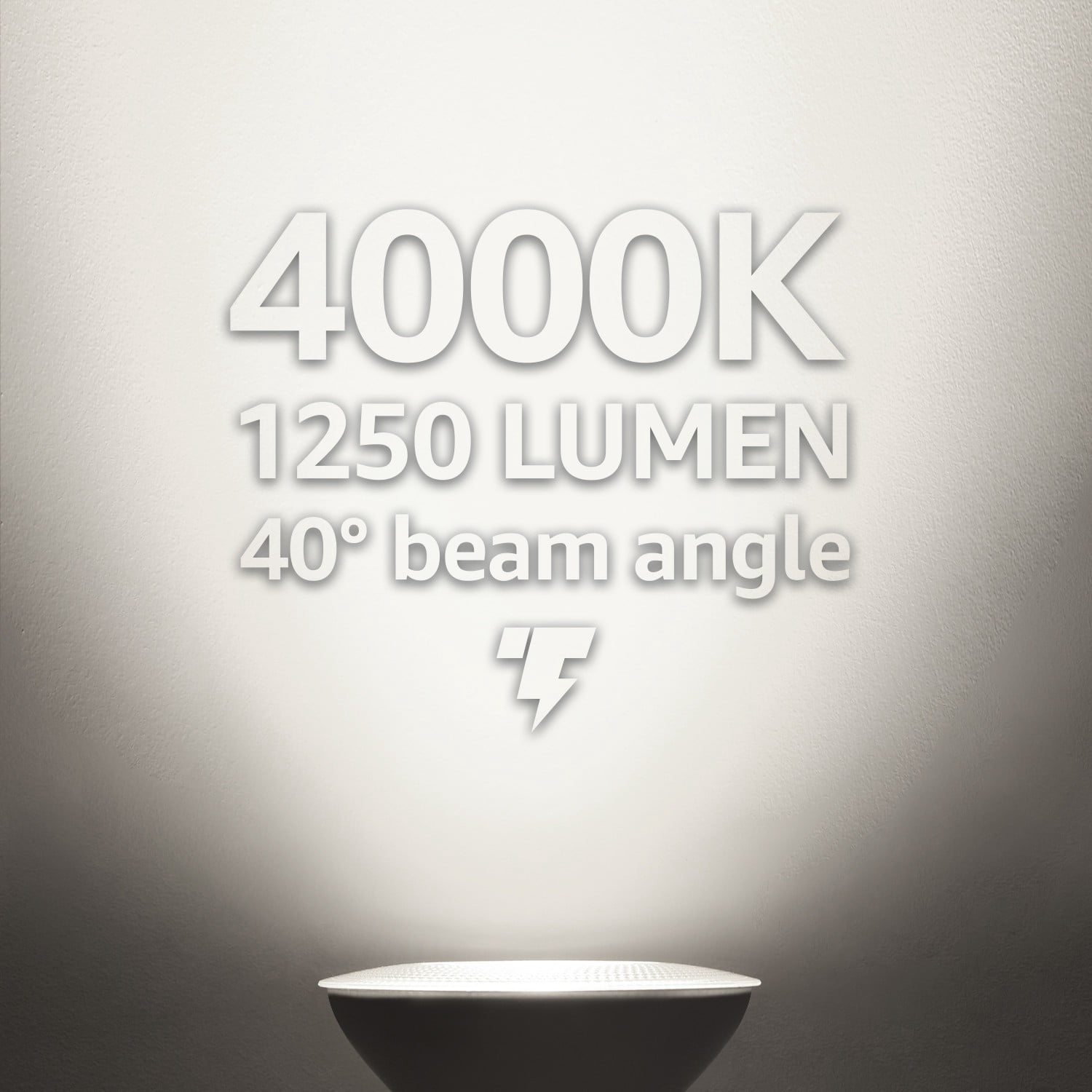 12 Pack 15W PAR38 Dimmable LED Spotlight Bulb, 120W Eqv., 1250lm, UL & Energy Star Listed, 4000K Cool White, E26 Standard Base, for 6 Inch Recessed Can Trim