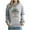 Hoodie - Gray, variant on Womens Christmas Top Loose Casual Hoodies Winter Holiday Sweatshirt Funny Xmas Tree Vintage Hoodies Long Sleeve Vacation Trendy Tops 2025