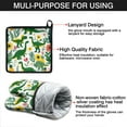 thumbnail image 7 of Cute Dinosaur Pattern Kitchen Oven Mitt and Pot Holder Sets 2 Pcs for Baking, Cooking and Grilling, Heat Resistant Up To 392 °F, 7 of 7