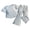 Outfit set511-Light Blue, variant on UAYOTSE Girls Pajamas for Kids Summer Pjs for 3T 4T 5T 6T 7T Girl Pajama Sets 2Pcs Short Sleeve Top Sleepwear for Teen,Sizes 3-4 Years