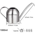thumbnail image 3 of Plantas de riego para interiores, regadera grande, lata de riego fácil con cabezal de ducha desmontable de 1800ml para interiores Feliz Sencillez, 3 of 5
