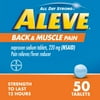 Aleve Back & Muscle Pain Reliever Naproxen Sodium Tablets, 50 Count