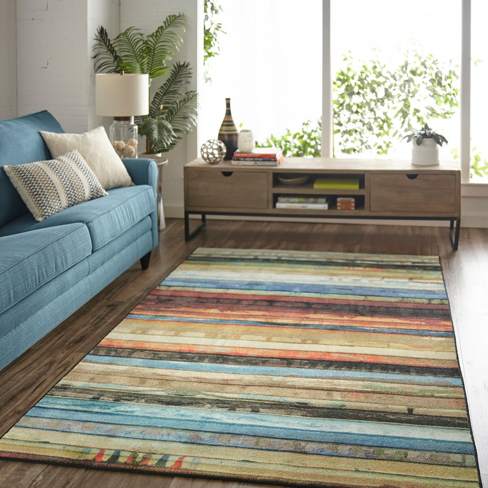 Mohawk Home Prismatic Artist Stripe Multi Transitional Striped