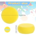 thumbnail image 2 of Round Yellow Synthetic Sponge 50 Pack 2.9 Inch Artist Sponge for Face Painting Crafts Pottery Clay Ceramics Yellow, 2 of 6