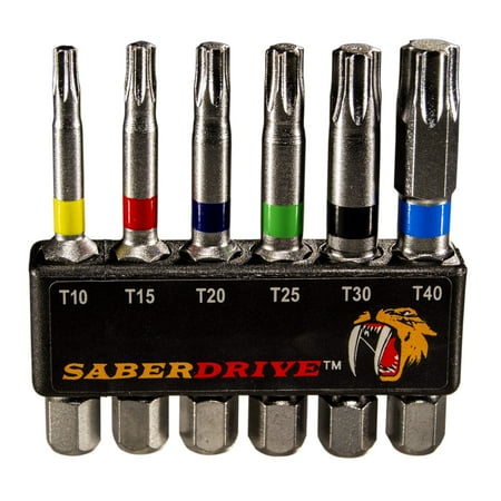 

T-10 to T-40 SaberDrive Star Bit Set (8 pcs.)