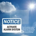 thumbnail image 6 of Activate Alarm System OSHA Notice Rigid Plastic Sign 24 Inch x 18 Inch - 10 Pack, 6 of 8