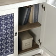 thumbnail image 5 of Sauder Cottage Road Engineered Wood 3-Shelf Bookcase in Soft White/Lintel Oak, 5 of 12
