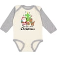 thumbnail image 3 of Inktastic My 2nd Christmas with Santa Reindeer and Tree Boys or Girls Long Sleeve Baby Bodysuit, 3 of 5