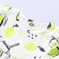 thumbnail image 5 of 3T Baby Girls Clothes 4T Girls 2PCS Summer Outfits Set Lemon Print Toddler Girls Short Sleeve Top Denim Shorts Set White, 5 of 9
