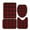 Red#403, variant on Christmas Bathroom Decor Set with Waterproof Polyester Shower Curtain, Bath Mat, U-Shaped Toilet Rug, and Seat Cover in Red Plaid