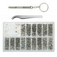 thumbnail image 1 of 1000 Pcs/boîte Lunettes de Soleil Kit de Réparation Outil Lunettes Tournevis Ensembles de Vis, 1 of 8