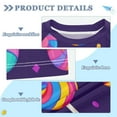thumbnail image 2 of FORMRS Boys Rash Guard with Short Sleeves UPF 50+ Swim Shirts Sizes 3-12T, Candy Carnival, 2 of 6
