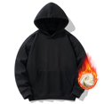 thumbnail image 2 of Wyzesi Fall Sweatshirts for Men Embroidered Male Solid Color Hooded Long Sleeved Pullover Sweatshirt, 2 of 7