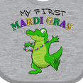 thumbnail image 4 of Inktastic My First Mardi Gras-alligator Boys or Girls Baby Bib, 4 of 4