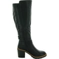 thumbnail image 2 of Sun + Stone Womens Viviaan Zip up Buckle Knee-High Boots, 2 of 3