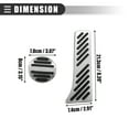 thumbnail image 4 of Cubiertas para pedales de freno y acelerador, para Mercedes Benz Smart Fortwo 2009-2014, metal, tono negro plateado, 1 juego, 4 of 7