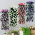 thumbnail image 1 of Last Chance,Artificial Flower Wall Hanging, Rattan Basket Decor, Easy Assembly, Bohemian Style, For Home Wedding, Wall Accent, Indoor Outdoor Use, Natural Fiber Material | Plastic, Hot Pink Yhsdtq, 1 of 4