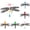 5 Colors, variant on Dragonfly Popper Lure 2.95in, Floating Topwater Fishing Lure with Rattling Beads & Realistic Wings for Bass Trout Perch, Saltwater Freshwater Surface Fishing, Green