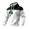 thumbnail image 1 of Hombro Frío Tops Hombres San Patricio Día Impreso Sudadera con Capucha con Cremallera Cuarto para Ropa Callejera Y un Hombro Top, 1 of 2
