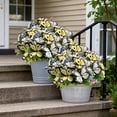 thumbnail image 6 of Artificial Butterfly Bush Flowers, 11.81 Inch Realistic Floral Spray for Wedding and Home Decor, Dual-Tone Plastic Flowers for Outdoor Indoor Vase, All-Season Table Centerpiece, 6 of 7