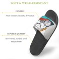 thumbnail image 3 of GZHJMY Stylish Slides for Women Men, Dog Portrait in Hip-hop Hat Soft Flexible Slip-on Sandals Slippers, 3 of 7