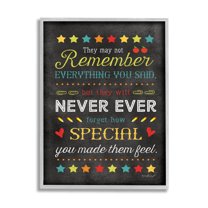 Stupell How Special You Made Them Feel Teacher Inspirational Painting Gray Framed Art Print Wall Art