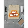 thumbnail image 3 of Be Kind Retro Slogan T-Shirt Men -Smartprints Designs, Male Small, 3 of 4