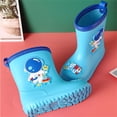 thumbnail image 4 of Otqutp Kids Rain Boots Lightweight Non Slip Cartoon Water Shoes Toddlers Waterproof Mid Calf Boots Boys Girls Outdoor Rain Boots, 4 of 5