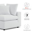thumbnail image 3 of Modular Lounge Sectional Deep Sofa Chair Set, Sunbrella, White, Fabric, Modern Contemporary, Outdoor Patio Balcony Cafe Bistro Garden Furniture Hotel Hospitality, 3 of 10