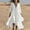White, variant on Elvqul Loose Dresses for Women Plus Size Dress White Winter Solid Color V Neck Long Sleeve Ladies Maxi Dresses
