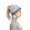 Light grey, variant on Women Ponytail Beanie Winter Warm Soft Knit Messy Bun Hat,Red