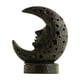 thumbnail image 4 of Intrincado porta incienso de reflujo de luna, adorno de resina, quemador de cono para el hogar. Negro, 4 of 9