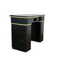 thumbnail image 4 of MAYAKOBA Sonoma II Manicure Table, Nail Station for Beauty Salon Furniture & Equipment, Marble Top & 1UV Hole, Modern Black/Gold, 4 of 9
