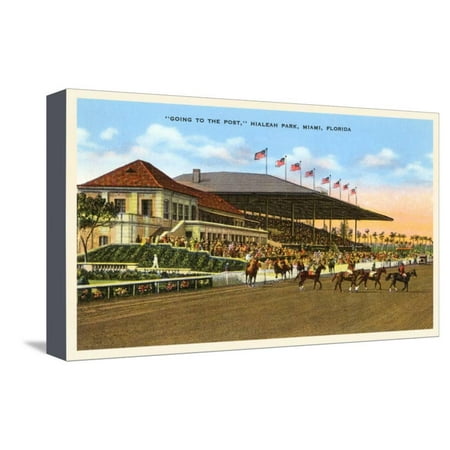 Hialeah Home For Sale Hialeah Race Track, Miami, Florida Stretched Canvas Print Wall Art ()