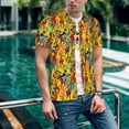 thumbnail image 6 of KLL Dancing African Womens for Men's Baseball Shirts,Short Sleeve Casual Shirts Button Down Shirt for Men Beach Summer Wedding Shirt-3X-Large, 6 of 7