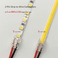 thumbnail image 3 of 25PCS 2-Pin 5mm COB LED Strip Connector Kit for Strip-To-Wire and Strip-To-Strip Joints on 5V-24V DC Light, 3 of 6