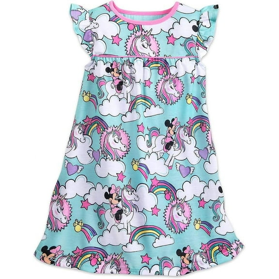Disney Minnie Mouse Unicorn Nightshirt  Size 7/8