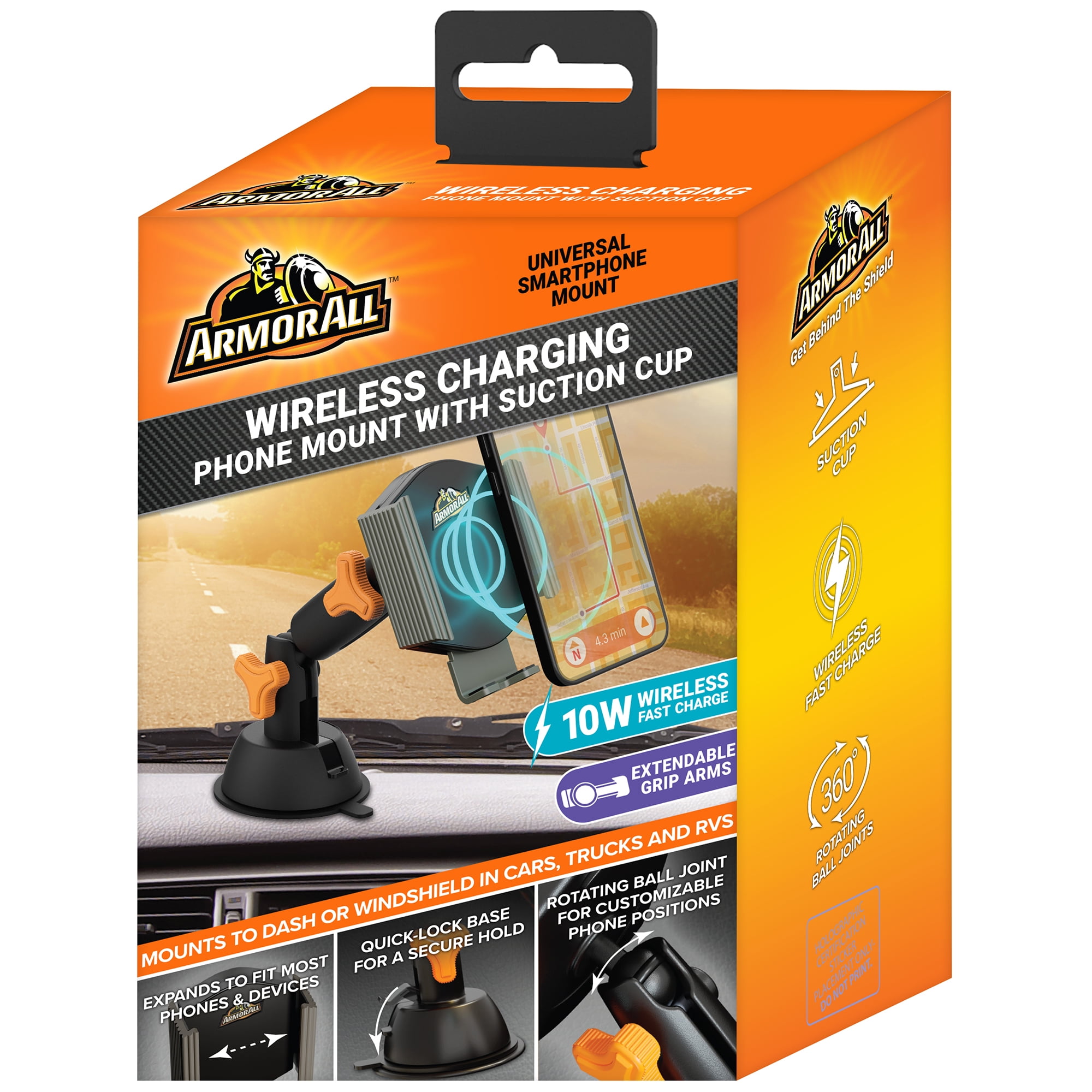 Armor All Qi Wireless Charging Car Mount