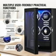 thumbnail image 5 of VEVOR Watch Winder, Watch Winder for 4 Men's and Women's Automatic Watches, with 4 Super Quiet Japanese Mabuchi Motors, Blue LED Light and Adapter, High-Density Board Shell and Black PU, 5 of 9