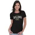 thumbnail image 3 of Santa Monica CA Surfing Skeletons Womens Slim Fit Graphic Tee Brisco Brands S, 3 of 5